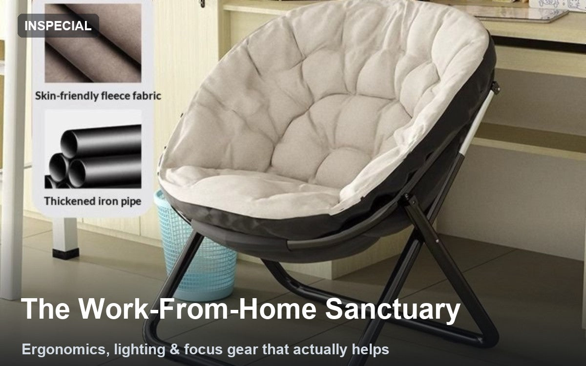 Hero for The Work-From-Home Sanctuary: Ergonomics, Lighting & Focus Gear That Actually Helps