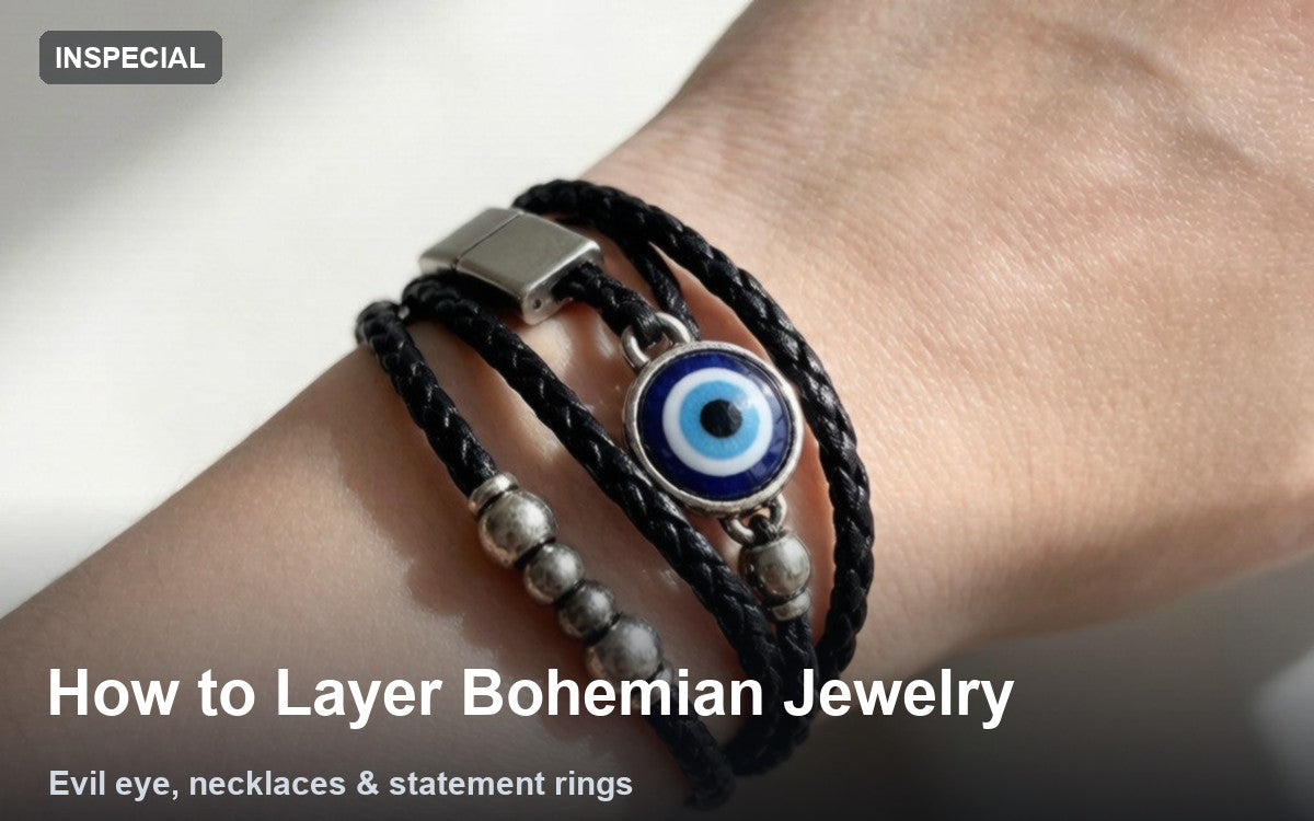 Hero for How to Layer Bohemian Jewelry: Evil Eye, Necklaces & Rings