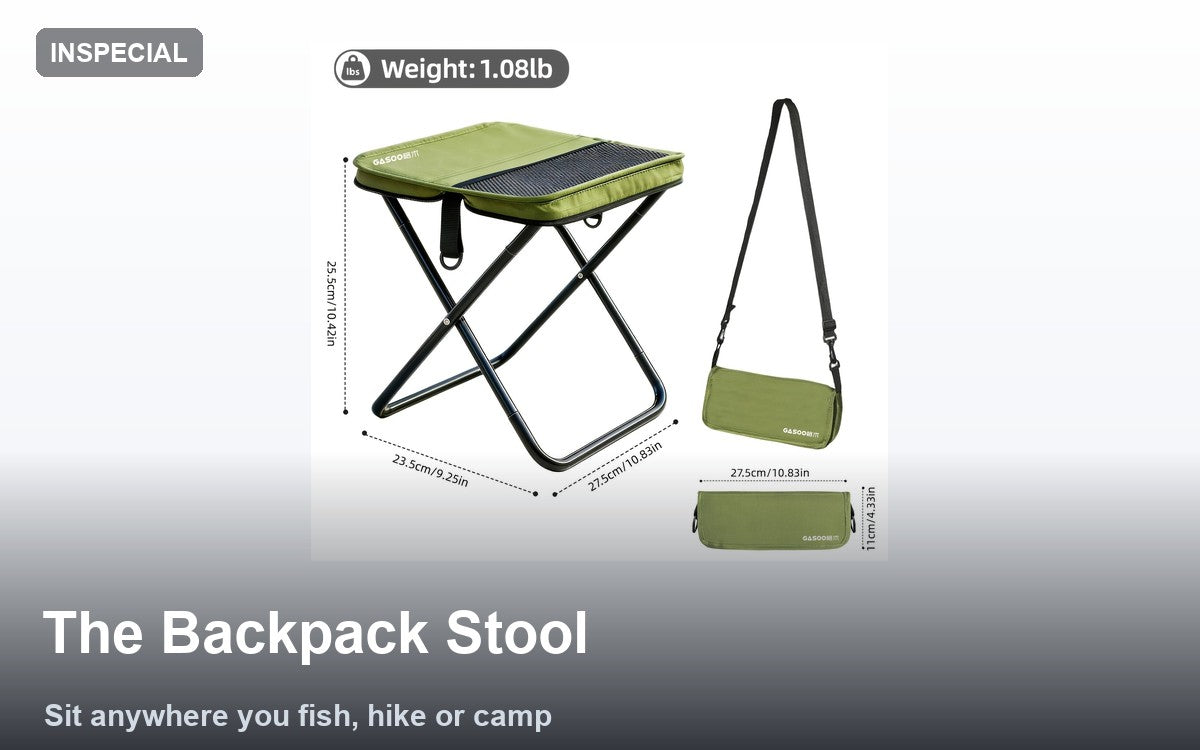 Hero for The Backpack Stool: Sit Anywhere You Fish, Hike or Camp