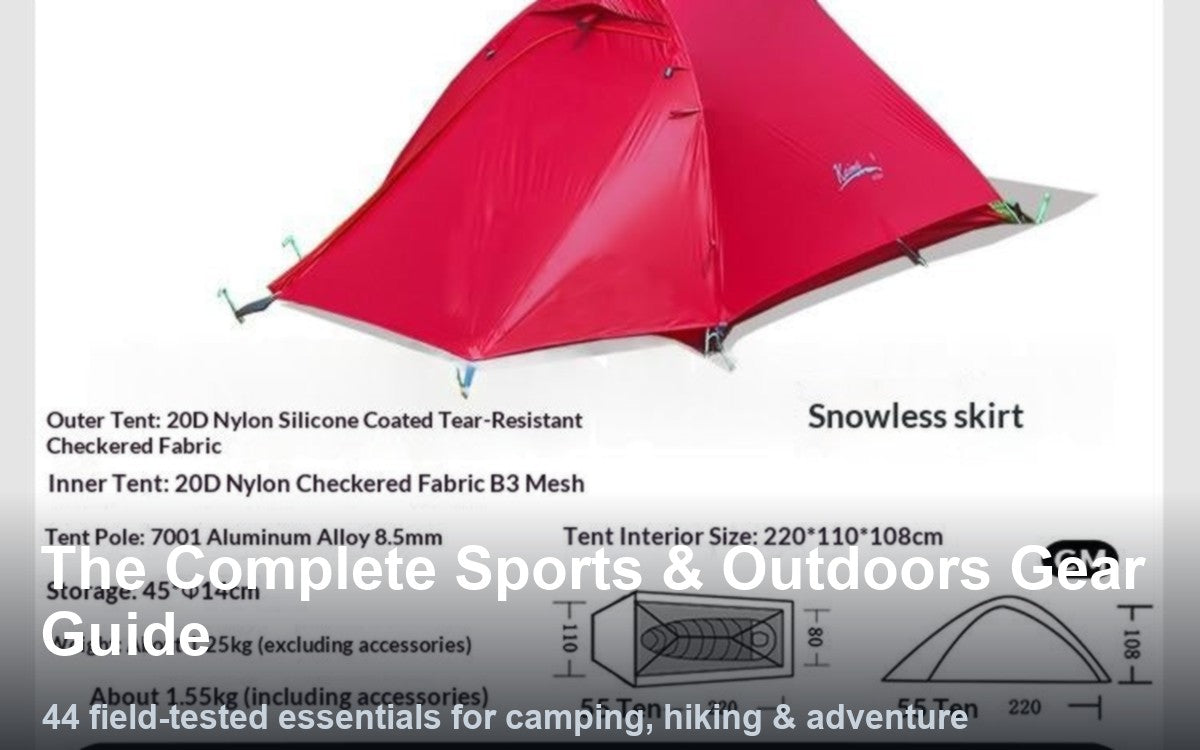Hero image for The Complete Sports & Outdoors Gear Guide: 44 Field-Tested Essentials for Every Adventure