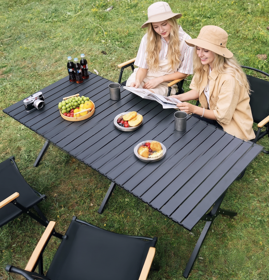 Outdoor Folding Table, Roll-up Table, Portable Tables And Chairs (O...
