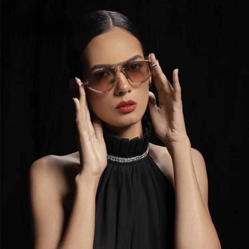 Retro Double-Frame Sunglasses – Unisex UV400 Infinity Symbol Fashion Eyewear for Driving & Outdoor