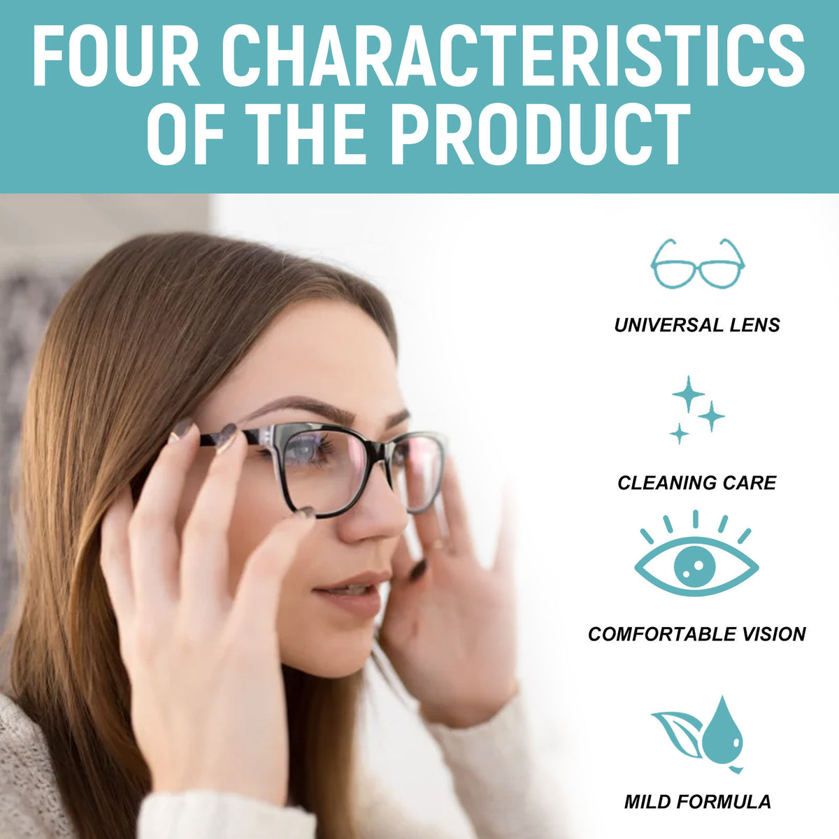 Jakehoe Eye Lens Cleaning Spray A Gentle, Non-irritating, Anti-fog Cleaning Solution For Eyeglasses