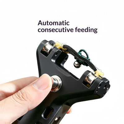 Automatic Loading Steel Ball Rapid Fire Slingshot Outdoor Shooting
