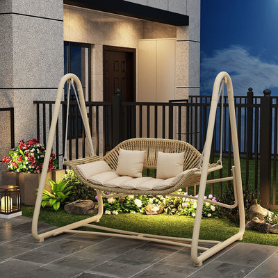 Casual Laid-back Influencer-style Double Rocking Swing Chair