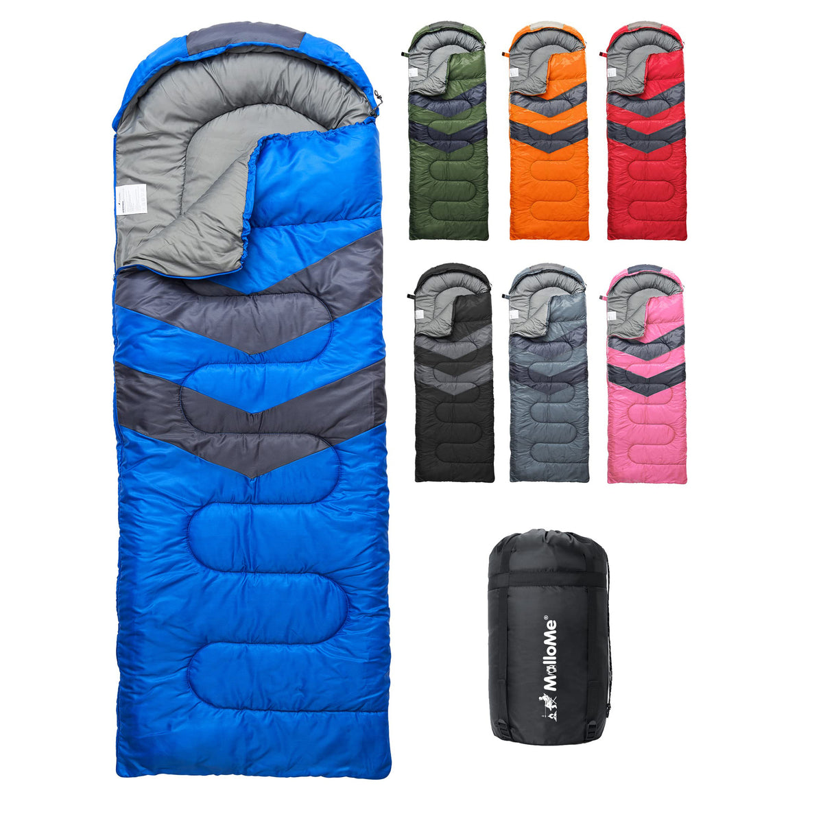 Creative Portable Outdoor Envelope-style Hooded Sleeping Bag (Outdoor)