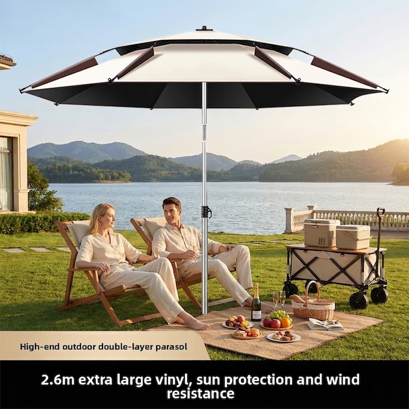 Fishing Umbrella, Fishing & Camping Umbrella, Large Beach Fishing Umbrella, Thickened Sun Protection Outdoor Parasol