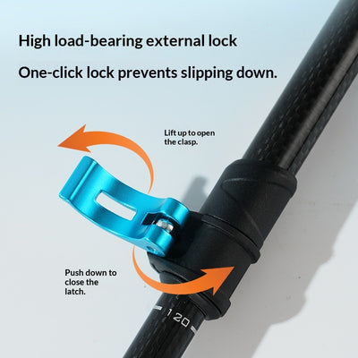 Carbon-fiber Professional Outdoor Hiking And Climbing Telescopic Trekking Pole