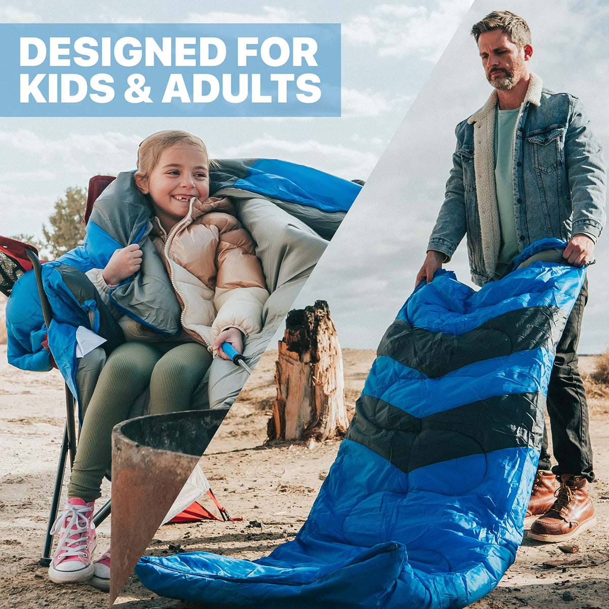 Creative Portable Outdoor Envelope-style Hooded Sleeping Bag (Outdoor)