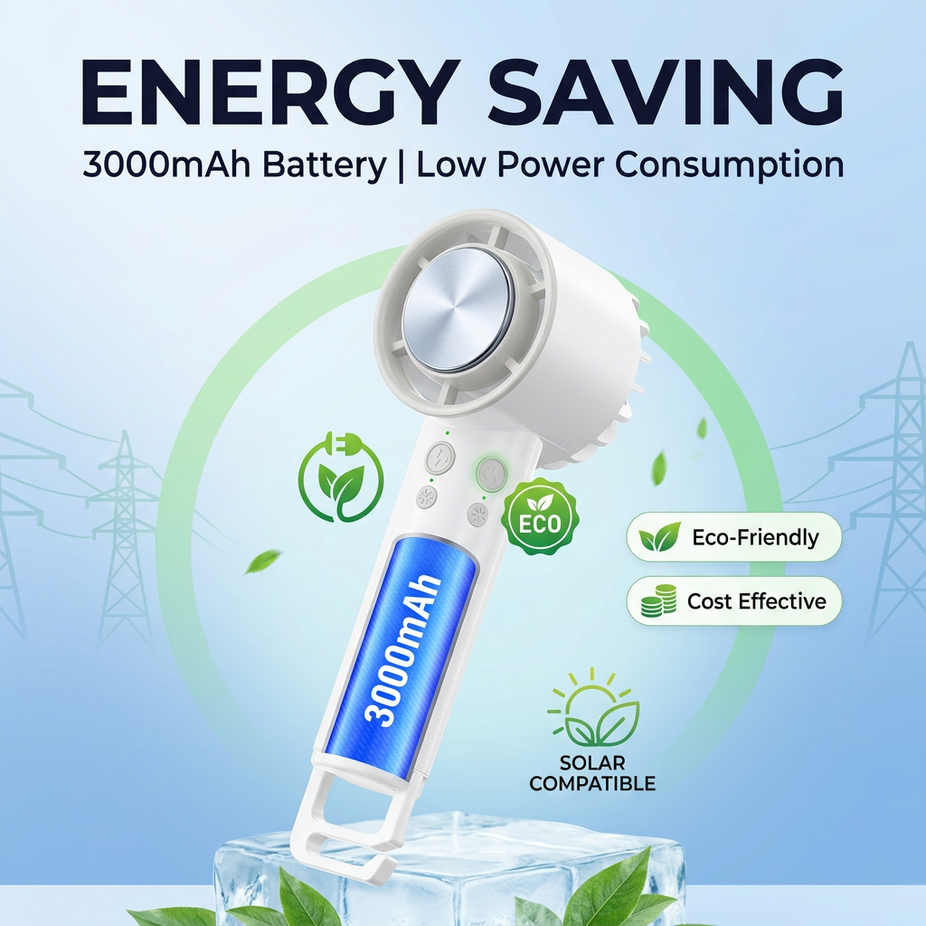 Portable Tec Turbo Fan, 3-in-1 Cooling Fan, High Speed Rechargeable...