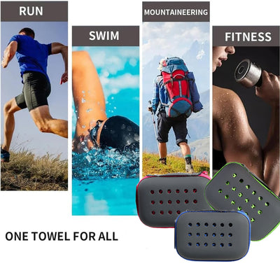 Cooling Sports Towel Quick-Dry, Sweat Absorbing, Ice Cold Fabric For Outdoor Fitness, Yoga, And Gym Workouts