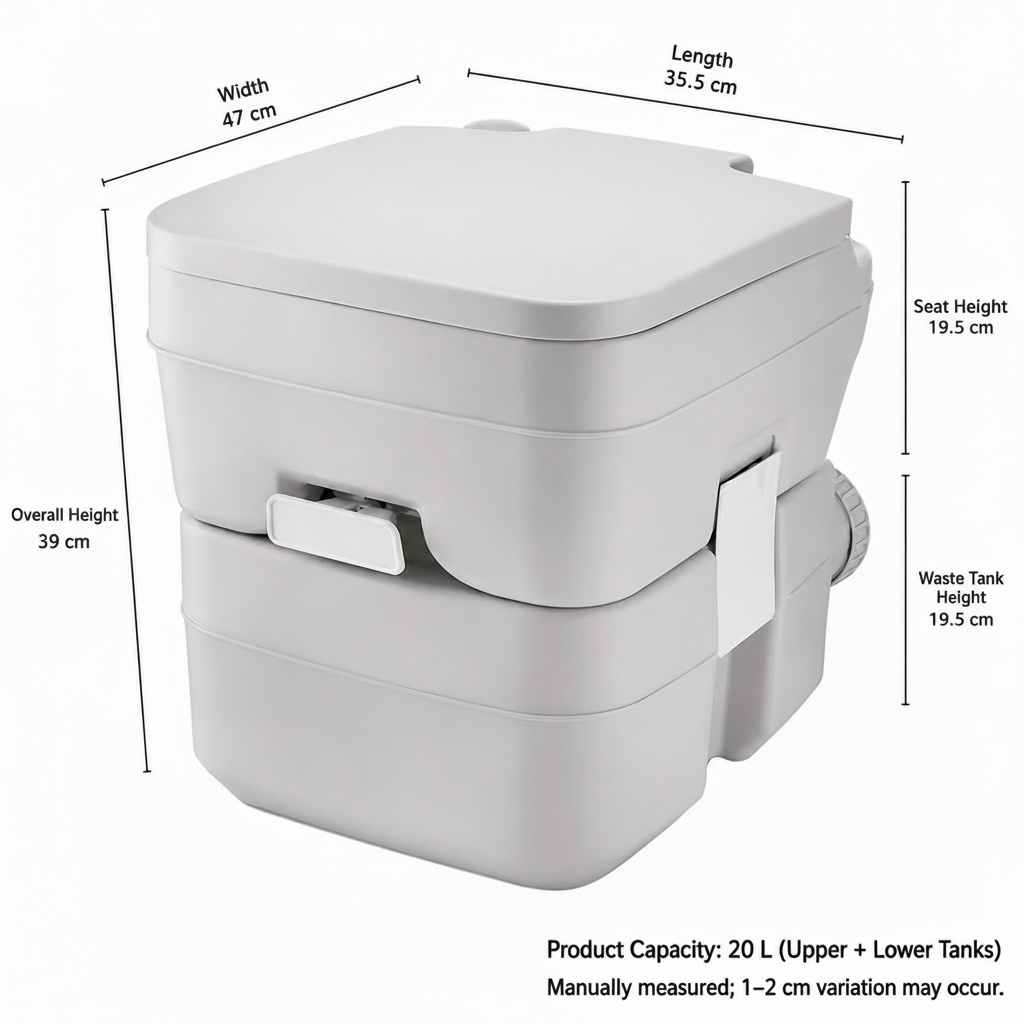 Portable Camping Toilet with Carry Bag