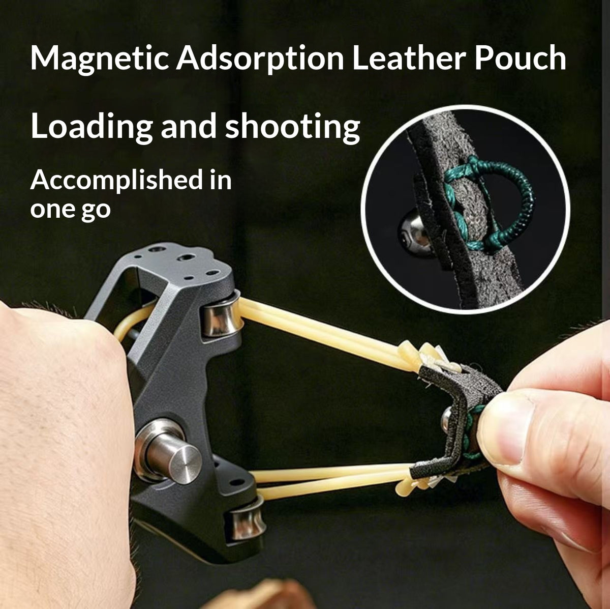 Automatic Loading Steel Ball Rapid Fire Slingshot Outdoor Shooting