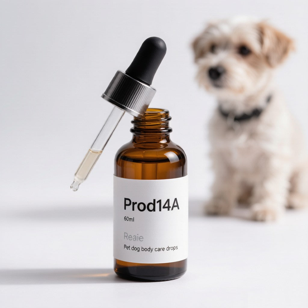 60ml dog body care drops bottle - product photo