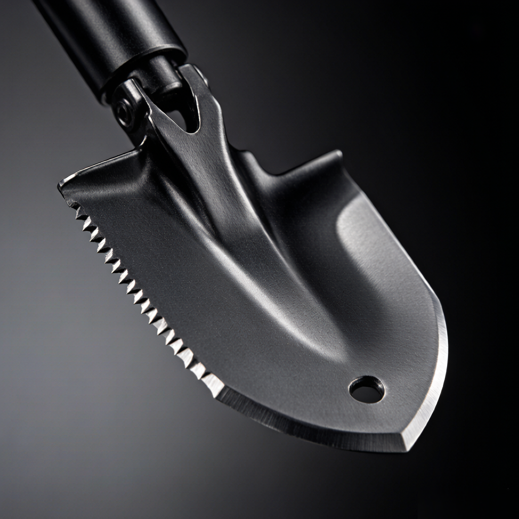 Macro detail - serrated edge and bottle opener