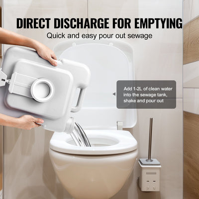 VEVOR portable toilet detachable tank for cleaning