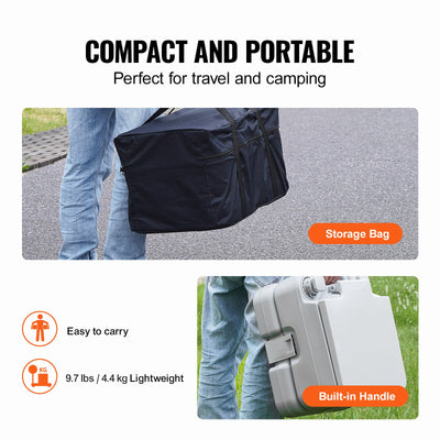 VEVOR travel toilet for camping and RV use