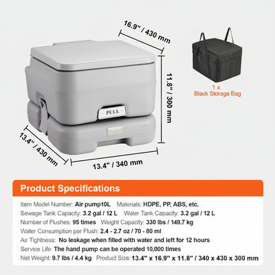 Portable toilet with storage carry bag
