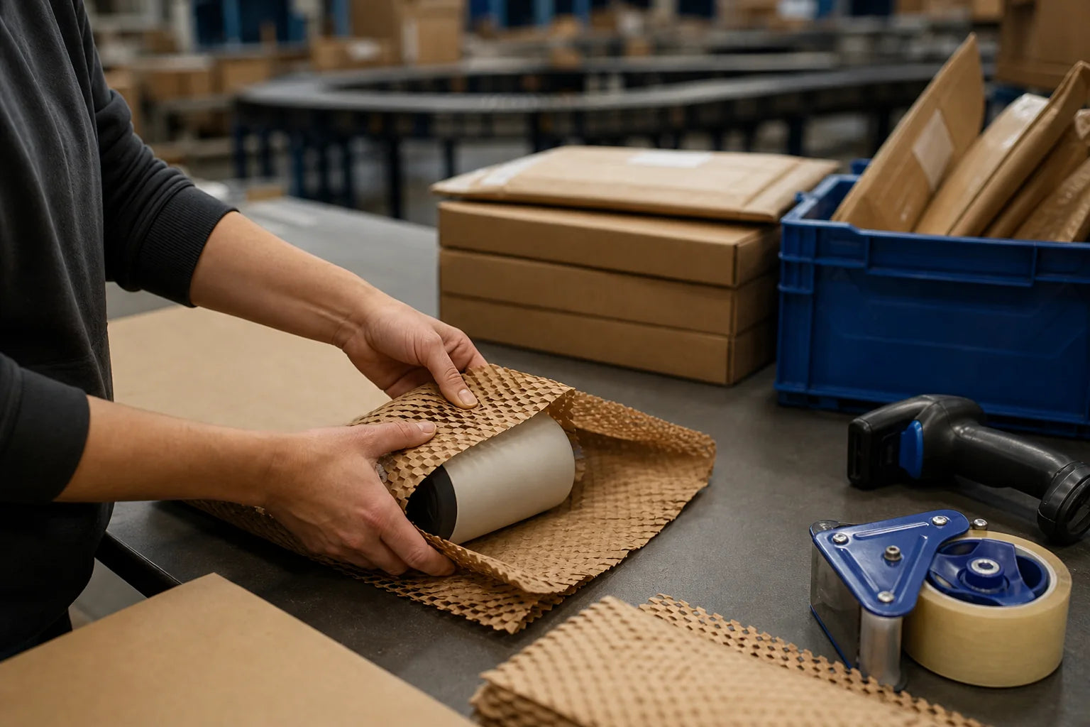 Careful ecommerce packing and outbound order preparation